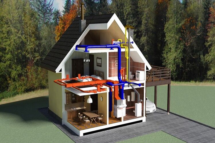 gradnja hiše s tehnologijami za varčevanje z energijo