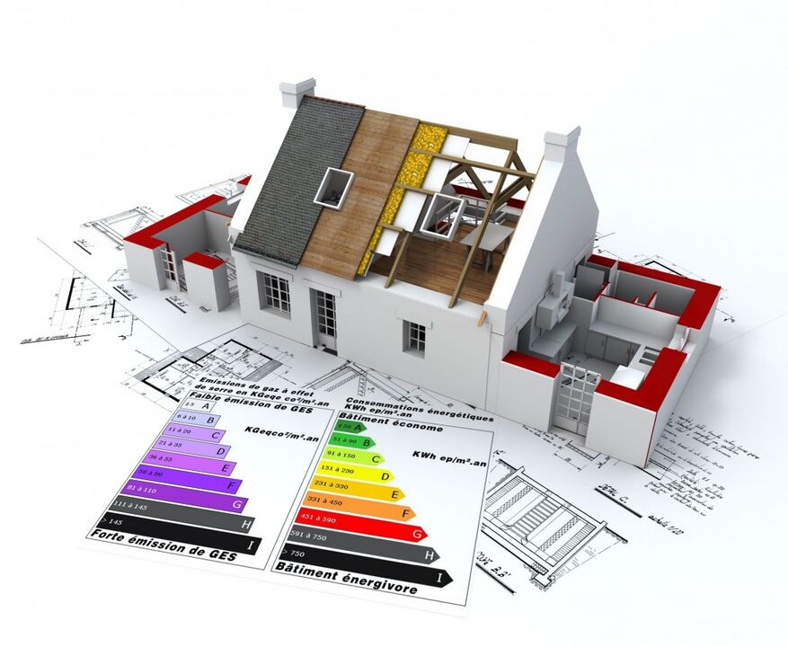 načrt gradnje hiše za varčevanje z energijo